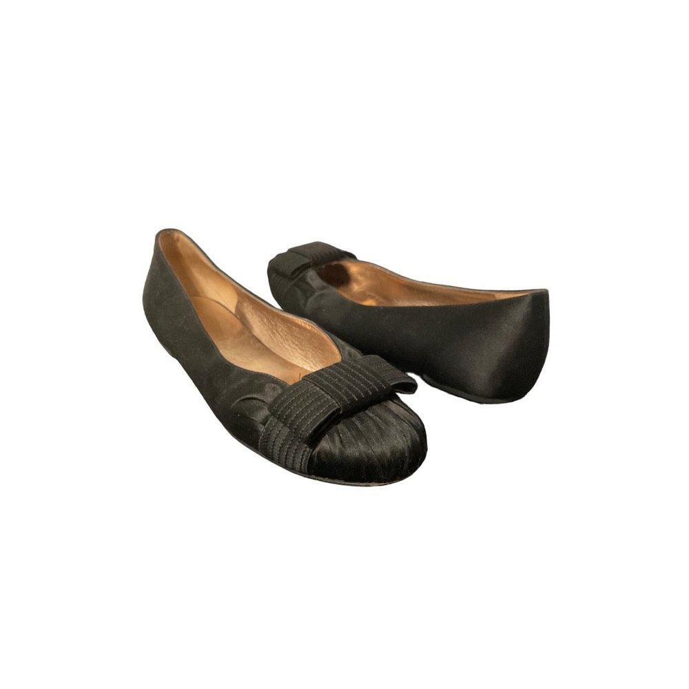 Salvatore Ferragamo Black Ballet Flats